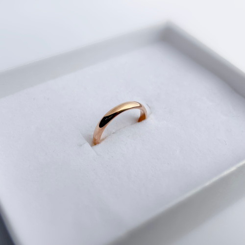 遺品整理 ローズゴールドリング・指輪 14K 刻印 指輪 レディース ステンレス リング (57) ローマ数字 色は選択可