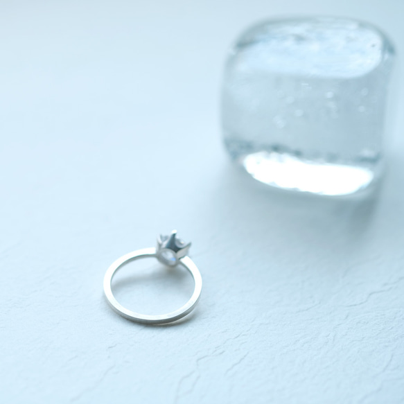 Solitaire Ring 925 Sterling Silver Dainty Jewelry 第4張的照片
