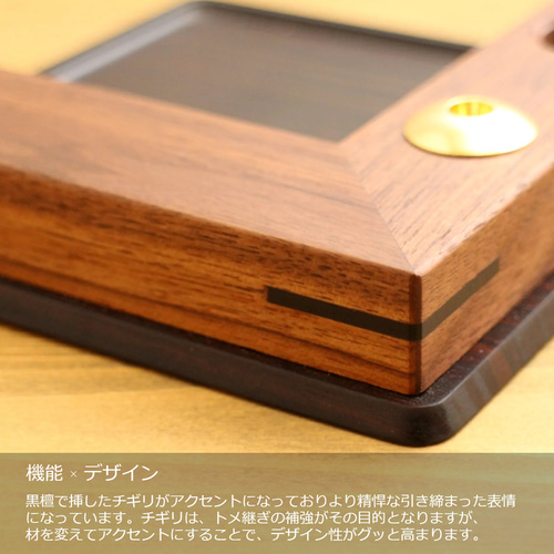 マホガニー製 デスクオーガナイザー 未使用 木製 印鑑 最新 メモ ペン