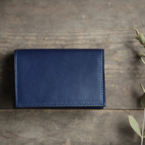 藍染革[migaki] 名刺入れ 名刺入れ・カードケース enku