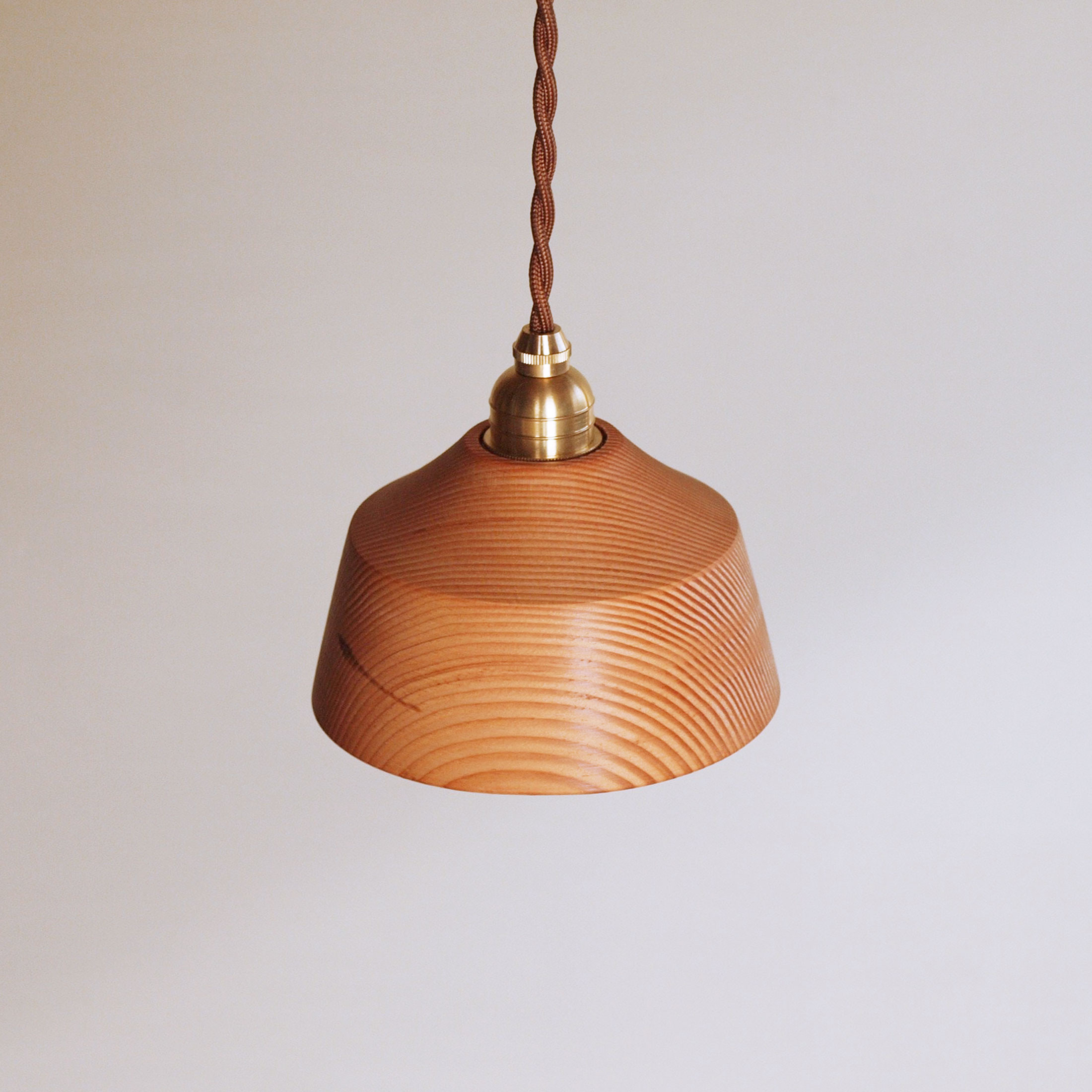 木製 ペンダントランプ 松材3　ランプシェード