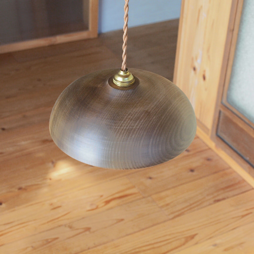 木製ペンダントランプ 朴材4 （ランプシェード 天井照明） シーリング