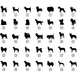★35 種狗品種可供選擇☆ 爪印壓克力相框（L 尺寸） 第2張的照片
