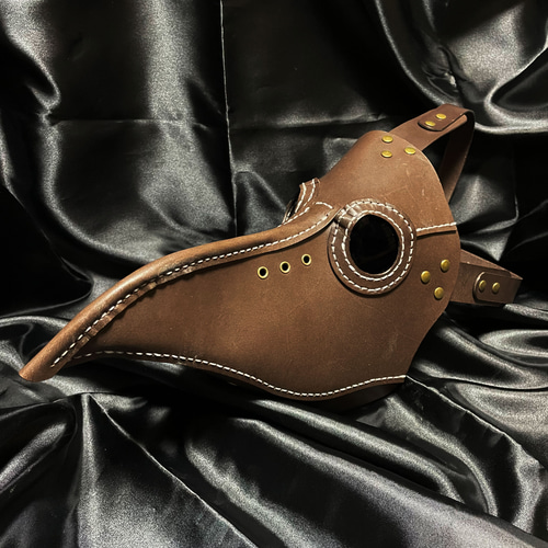 スチームパンク本革ペストマスク（ダークブラウン） その他