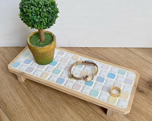 木製トレイテーブル 花瓶台 10％値下げしました