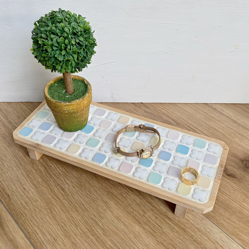 飾り台 インテリアラック プランターテーブル 花台 トレー トレイ 美濃