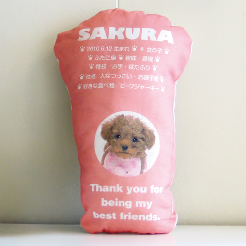 犬 猫 ペット クッション メモリアル ぬいぐるみ うちの子