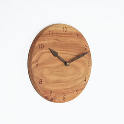 木製 掛け時計 丸 桜材19 1枚目の画像