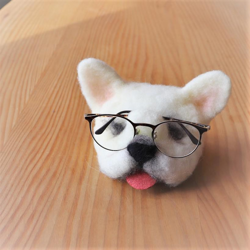 めがね置き犬【フレンチブルドッグ】 その他インテリア雑貨 上杉こまめ