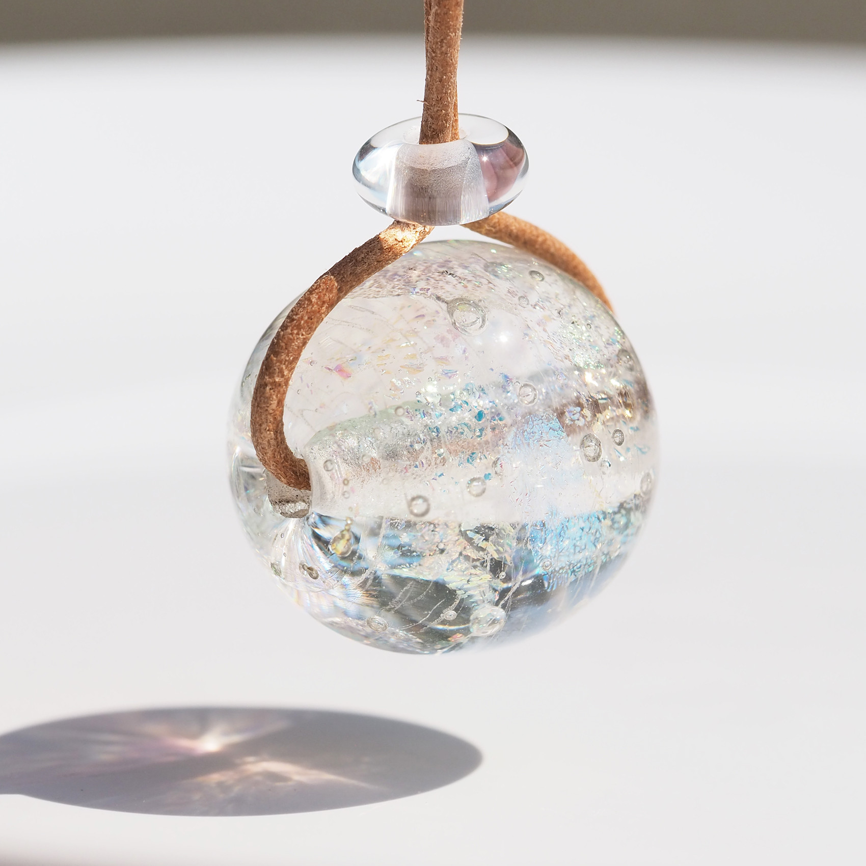 【Premium】光り玉ガラス『ひかりだま』ネックレス【ミニ選べます】【受注制作】≪送料無料≫