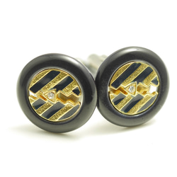 上品で英国貴族風なカフスボタン Advanced 103 タイピン・カフス 3B