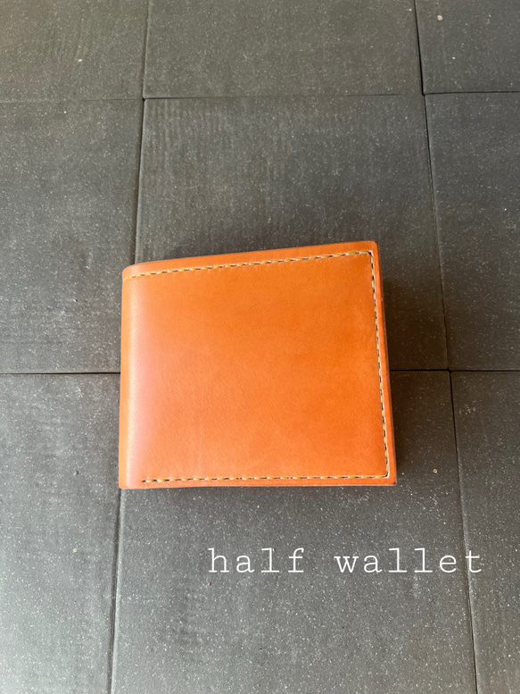 二つ折りウォレット【HW-01】☆ハーマンオークレザー 二つ折り財布  