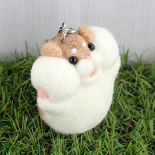 羊毛フェルト ハムちゃん ロボロフスキー 現品販売 ロボロフスキー