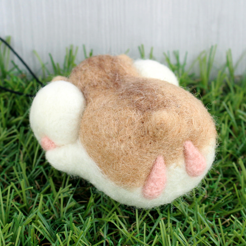 ほっぺた ぷにっ！ハムスター【ロボロフスキー/ベージュ】 羊毛