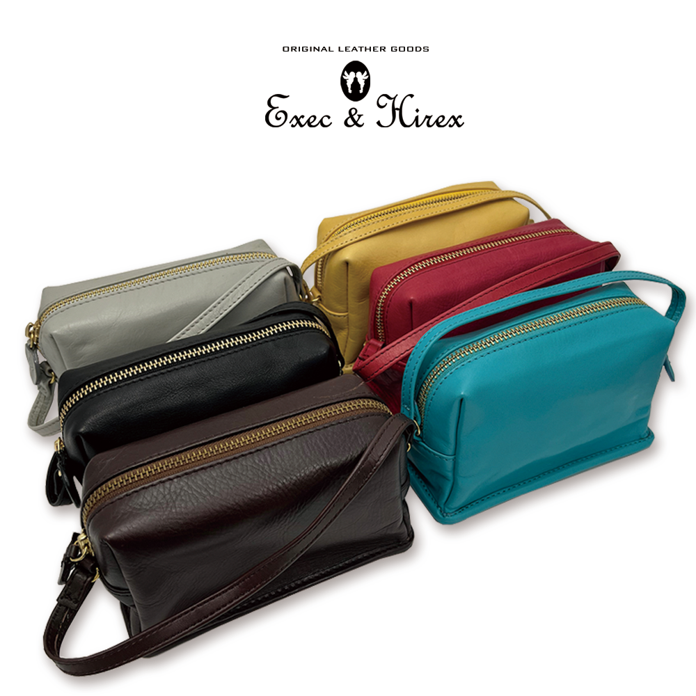 本革 コスメポーチ【全6色】