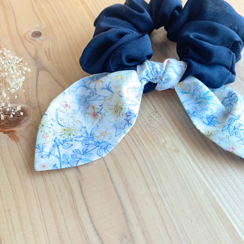 リバティ ハンドメイド ふんわりリボンシュシュ ＜Mrs Monroe＞(ミセス