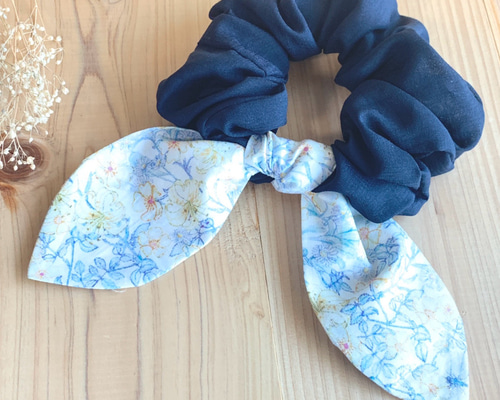 リバティ ハンドメイド ふんわりリボンシュシュ ＜Mrs Monroe