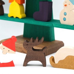 【森林工芸館】ステージツリー[グリーン]【クリスマス】木製クリスマスツリー クリスマス飾り　 3枚目の画像