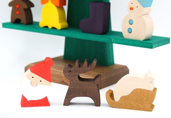 【森林工芸館】ステージツリー[グリーン]【クリスマス】木製クリスマスツリー クリスマス飾り　 3枚目の画像