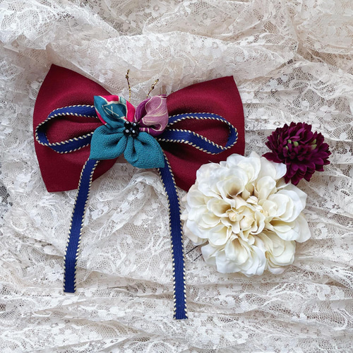 卒業式 袴 袴ヘア 髪飾り リボン つまみ細工 ハイカラ 大正