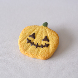 【ブローチ】ハロウィン・クッキー(かぼちゃ) 3枚目の画像