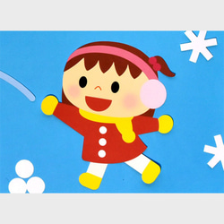 ★壁面飾り 標準サイズ（横80cm※サイズ変更可能）「楽しい雪合戦！」12月 １月 ２月　 保育園 幼稚園★ 3枚目の画像