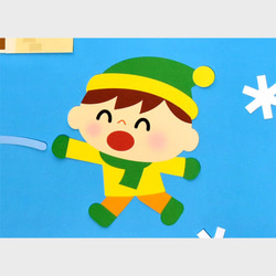 ★壁面飾り 標準サイズ（横80cm※サイズ変更可能）「楽しい雪合戦！」12月 １月 ２月　 保育園 幼稚園★ 5枚目の画像