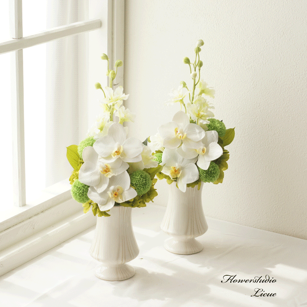 プリザーブドフラワー 特大　54センチ 蓮の花　胡蝶蘭　 特選 特選仏花　