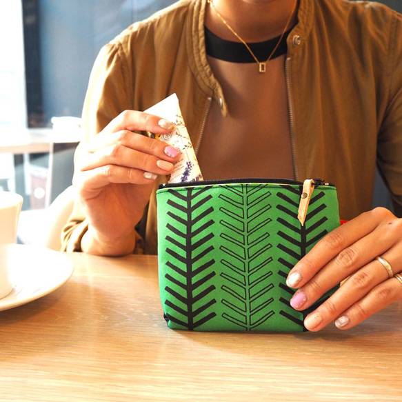 《送料無料》ふんわりミニポーチ 森 15枚目の画像