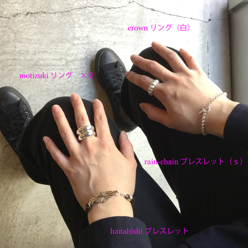 motizuki リング（9号～14号）◇サイズオーダー可能◇ silver925
