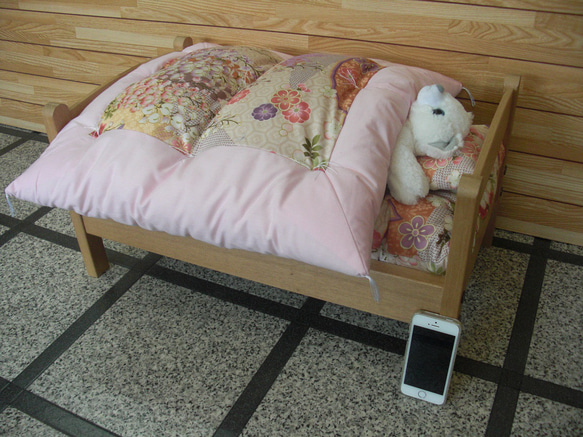 猫用ベッド　木製ペットベッド　天然木　ペットベッド　手作りベッド　スノコベッド　猫用寝台 8枚目の画像