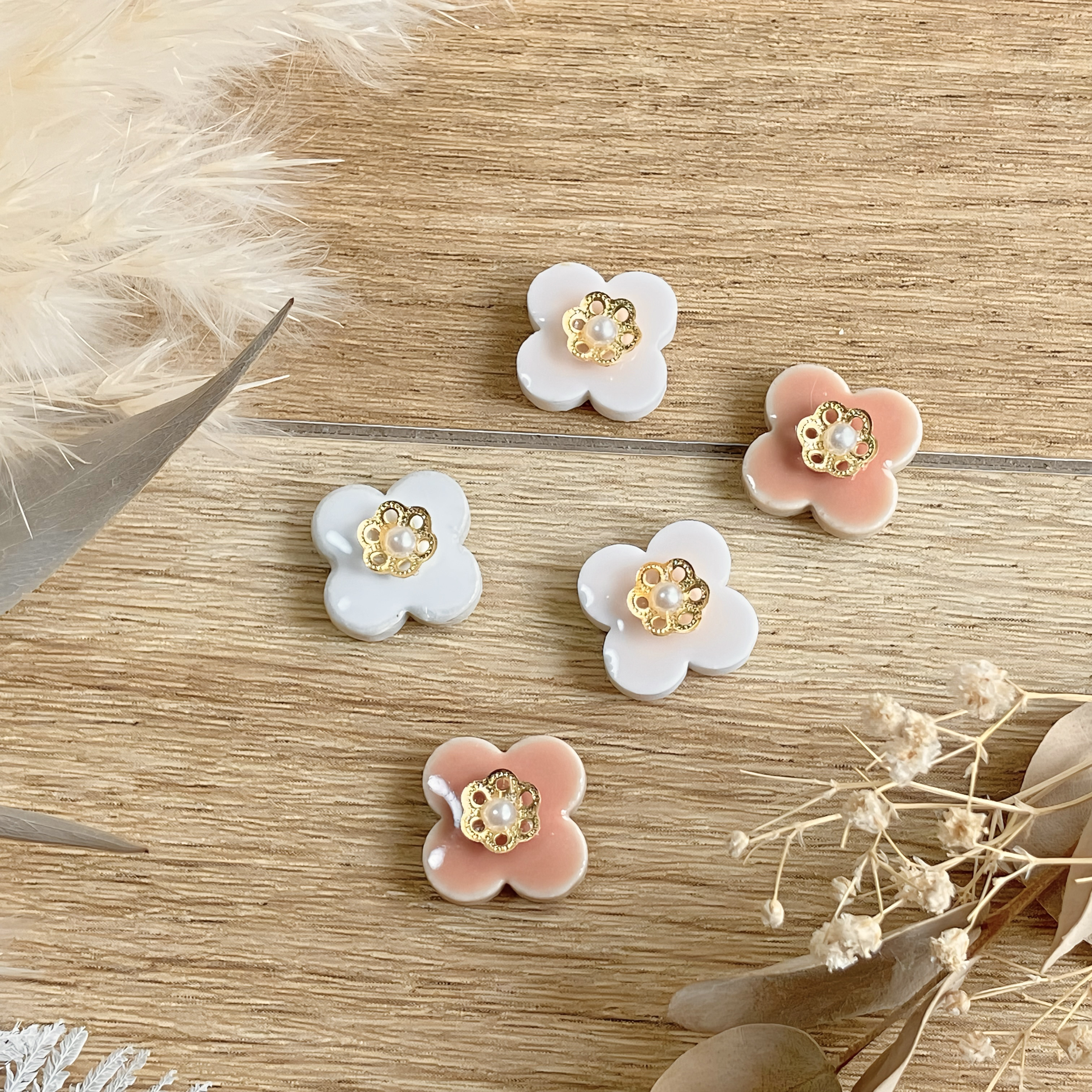 強力マグネット☆サクラ咲く 美濃焼のアクセサリーみたいな華やか