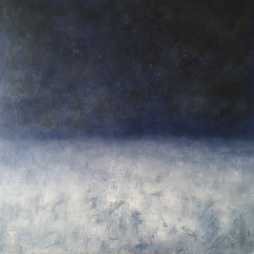 油絵（抽象画）空 眠る空/空無辺処」 現代アート 絵画 原画 油絵 抽象画 風景画