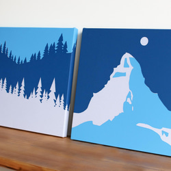 Majestic Matterhorn 布料面板[摩登艺术] 2件套 第4張的照片