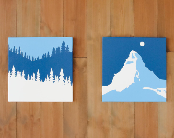 【CM登場】Majestic Matterhorn ファブリック/アートパネル 2枚セット 6枚目の画像