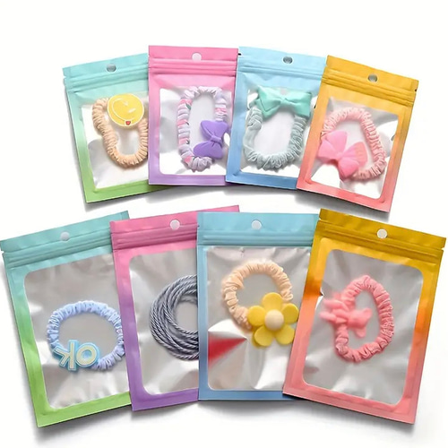 ミニ包装袋・透明なジュエリー包装袋・マットウィンドウ付き再密封可能