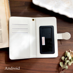 奶茶筆記本智慧型手機保護殼（適用於所有iPhone/Android機型）秋冬 松鼠與小鳥 第7張的照片