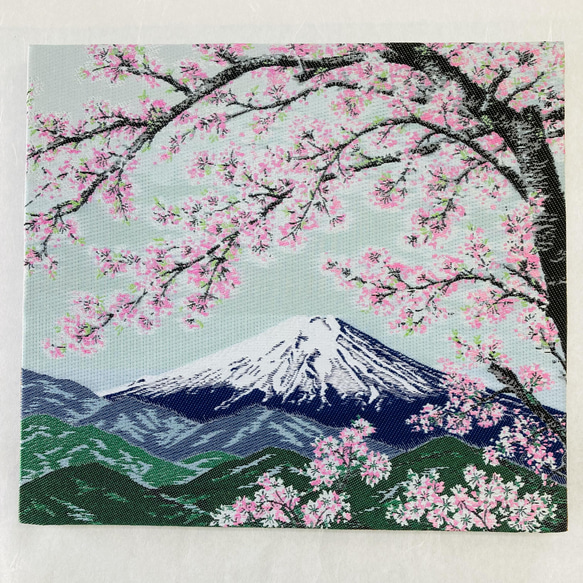 ファブリックパネル　桜と富士山 1枚目の画像