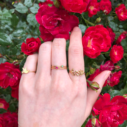 ローズリング/18金コーティング/華やかで上品なバラの指輪/ギフト・記念日に 15枚目の画像