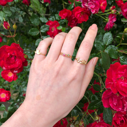 ローズリング/18金コーティング/華やかで上品なバラの指輪/ギフト・記念日に 16枚目の画像