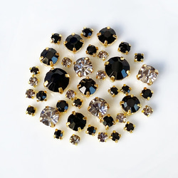 ヴィンテージ スワロフスキー art.1122 SMOKED TOPAZ 16mm
