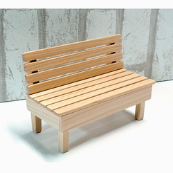 ミニチュアベンチA・飾り台 その他インテリア雑貨 ウッド・スマイル