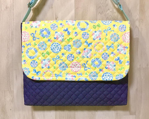 リクエスト品 ハンドメイド 図書袋 5点セット 花柄 ポップ ピーチ