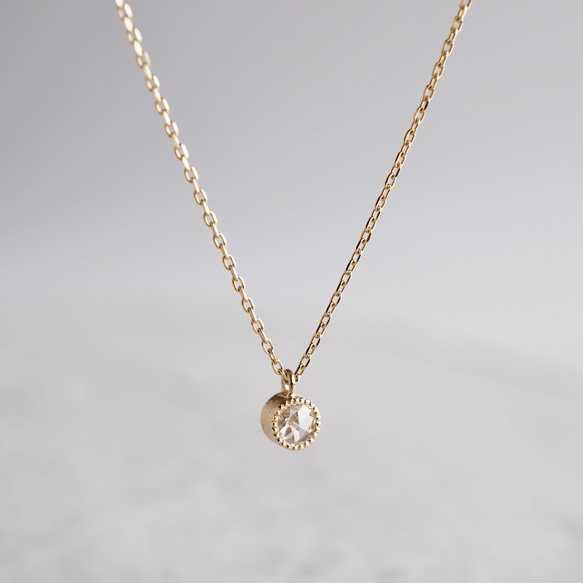Diamond birthstone necklace [P033K18/K10DM] 2枚目の画像