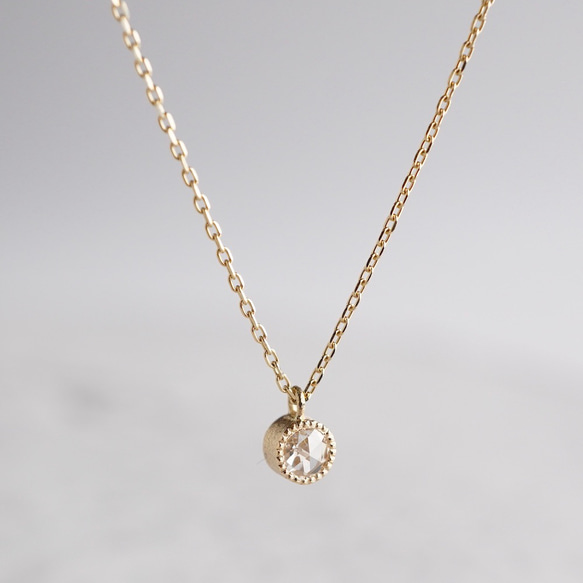 Diamond birthstone necklace [P033K18/K10DM] 1枚目の画像