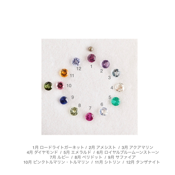 Diamond birthstone ring [R050K18/K10DM] 6枚目の画像