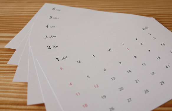 卓上カレンダー 2026年リフィル｜台座はそのまま、リフィルだけを毎年交換 1枚目の画像