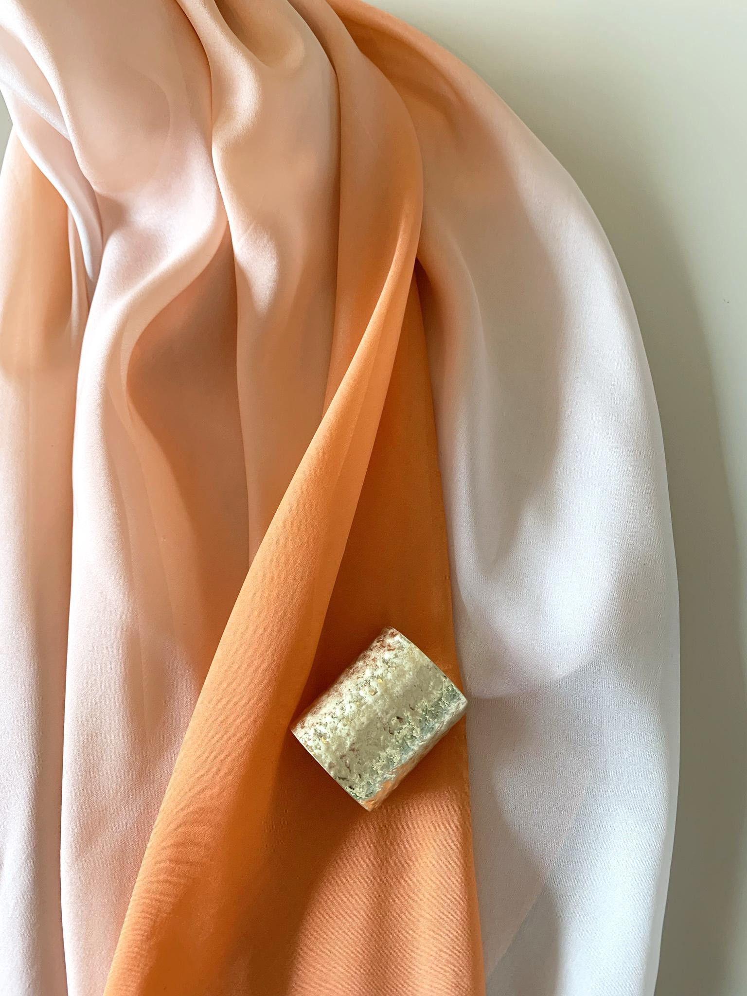 Spring Silk Stole ~Pink Coral~