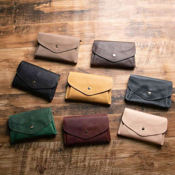 ギャルソンウォレット 本革 オールレザー仕上げ レディース おすすめ