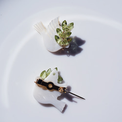 ☆橄欖石胸針，鴿子銜著橄欖枝~和平 第5張的照片